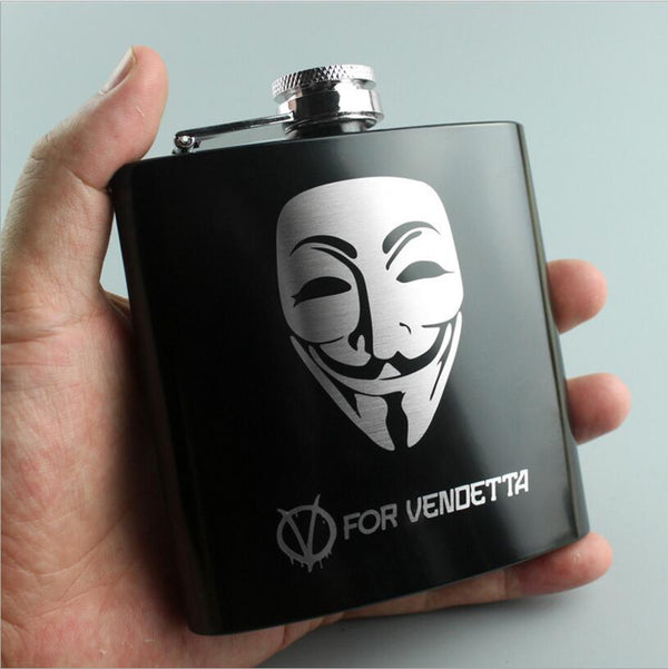6oz 304 Stainless Steel Hip Flask Liquor Whisky Vodka Alcohol Drinkware Flasks Flagon Outdoor