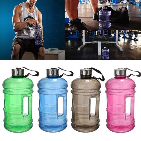 HELLOYOUNG2L Large Capacity Water Bottles Outdoor Sports Gym Half Gallon Fitness Training Camping Running Workout Water Bottle