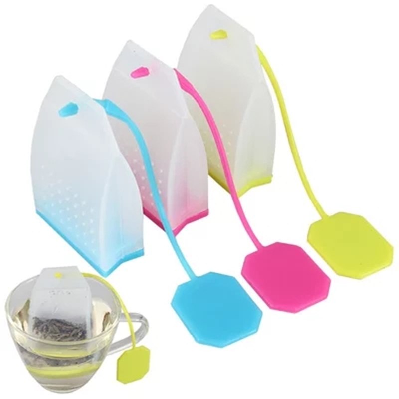 1PCS Hot Selling Bag Style Silicone Tea Strainer Herbal Spice Infuser Filter Diffuser Kitchen Coffee Tea Tools Main image