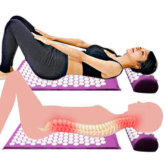 Massager Cushion Acupuncture Sets Relieve Stress Back Pain Acupressure Mat/Pillow Massage Mat Rose Spike Massage and Relaxation