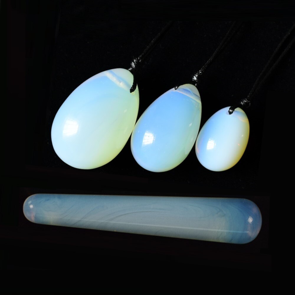 Rose Quartz Yoni Egg Jade Eggs Women Kegel Exerciser Jade Massager Vaginal Muscles Tightening Ball Crystal Kegel Eggs