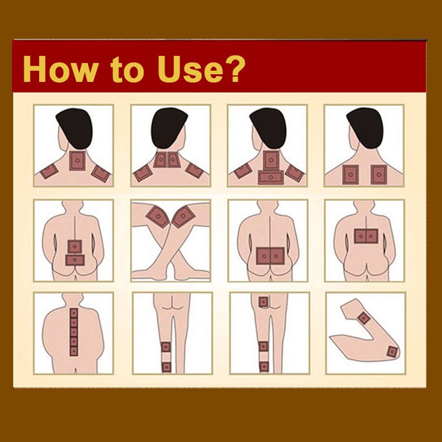 8PCS Tiger Balm Chinese Herbs Medical Plaster For Joint Pain Back Neck Curative Plaster knee pads for arthritis Curative Secondary image