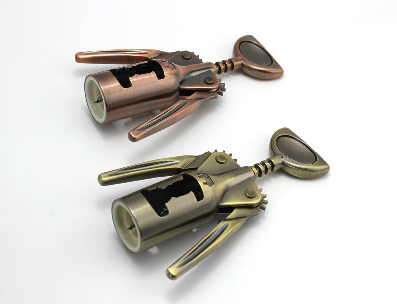 High Quality Zinc Alloy Wine Bottle Opener Bronze Bottle Corkscrew for Home Kitchen Bar Restaurant Bar Tools wine accessories