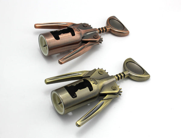 High Quality Zinc Alloy Wine Bottle Opener Bronze Bottle Corkscrew for Home Kitchen Bar Restaurant Bar Tools wine accessories
