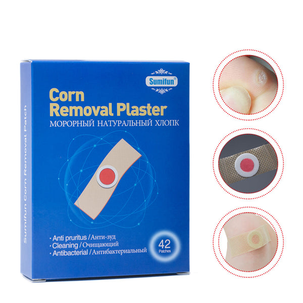 42Pcs Painless Feet Care Foot Medical Corn Remover Warts Thorn Plaster Callus Removal Tool Soften Skin Cutin K03401