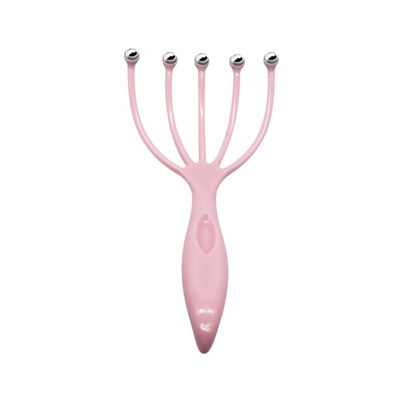 1Pc Five Finger Relax Massager Head Hair Held SPA Scalp Neck Stress Release Head Physician Steel Ball Massage Relaxation