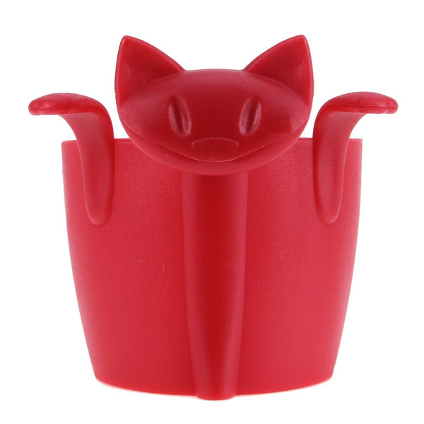 Coffee Tea Infuser Teapot Tea Strainer Cartoon Animal Kitten Plastic Teabags Filter Drinkware Coffee Tea Accessories