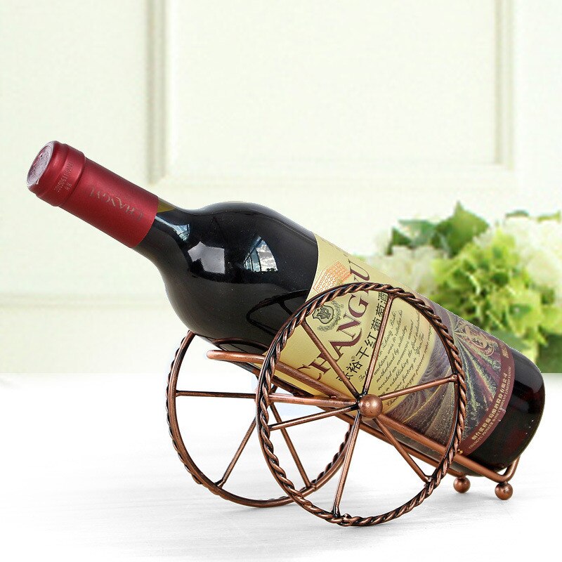 Handmade Plating Wine Racks Home Kitchen Bar Accessories Practical Wine Holder Wine Bottles Decor Display Shelf And Racks Main image