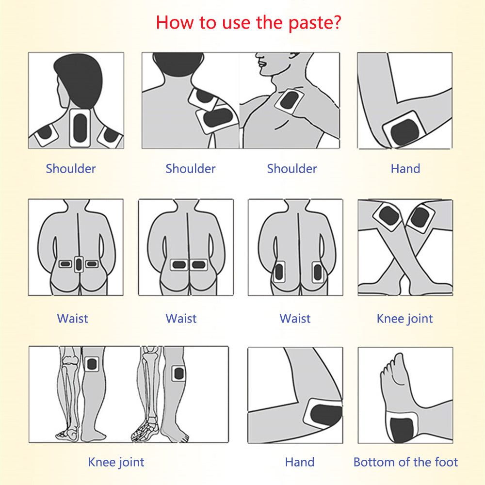 40Pcs Hot Capsicum Plaster Pain Relief Patch Chinese Medical for Joints Pain Relieving Stickers D0655