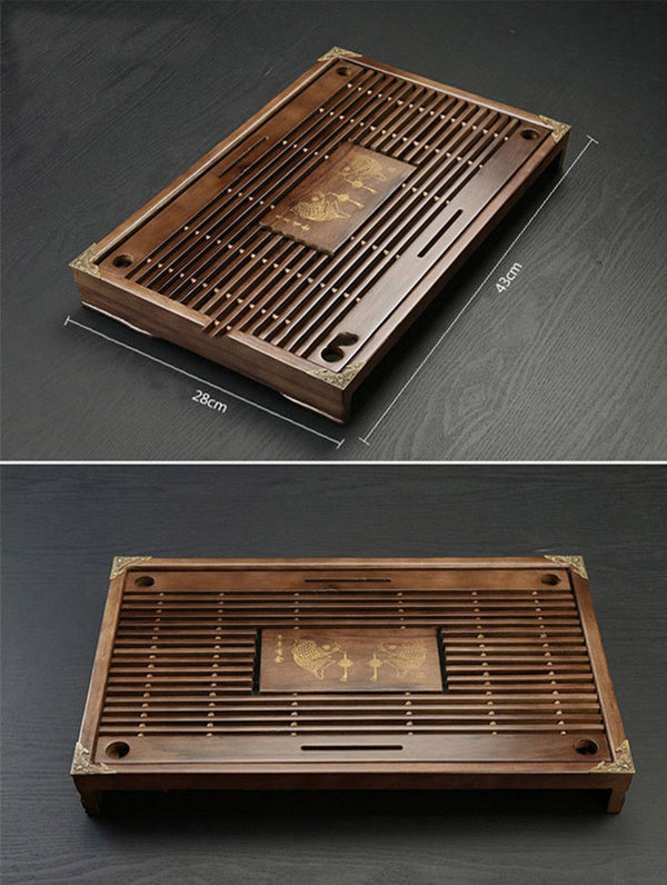 Tea Tray High Quality 43cm*28cm*6cm Chinese Solid Tea Tray, Household Tea Board,Chahai /Tea table