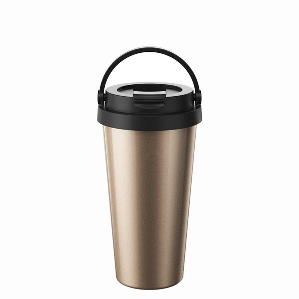 500ml Double Wall Stainless Steel Vacuum Flask Car Thermos Mugs With Handle Coffee Tea Travel Thermal Bottle Tumbler Thermocup
