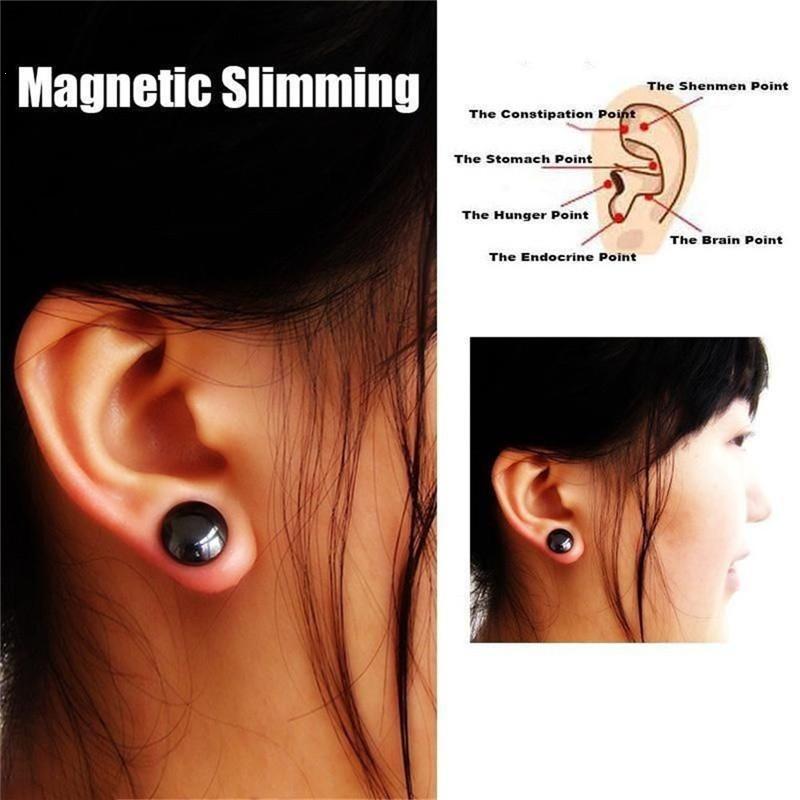 1pair Magnetic Slimming Earrings Slimming Patch Lose Weight Magnetic Health Jewelry Magnet Of Lazy Paste Slim Patch Accessory