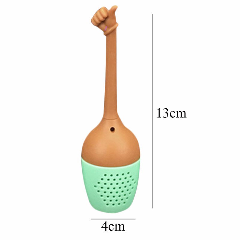 Funny Hand Gestures Tea Infuser Black Tea Strainer FDA Grade Silicone Loose Leaf Herbal Spice Holder Tea Brewing Tools