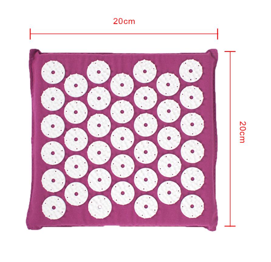 Massager Cushion Acupuncture Sets Relieve Stress Back Pain Acupressure Mat/Pillow Massage Mat Rose Spike Massage and Relaxation