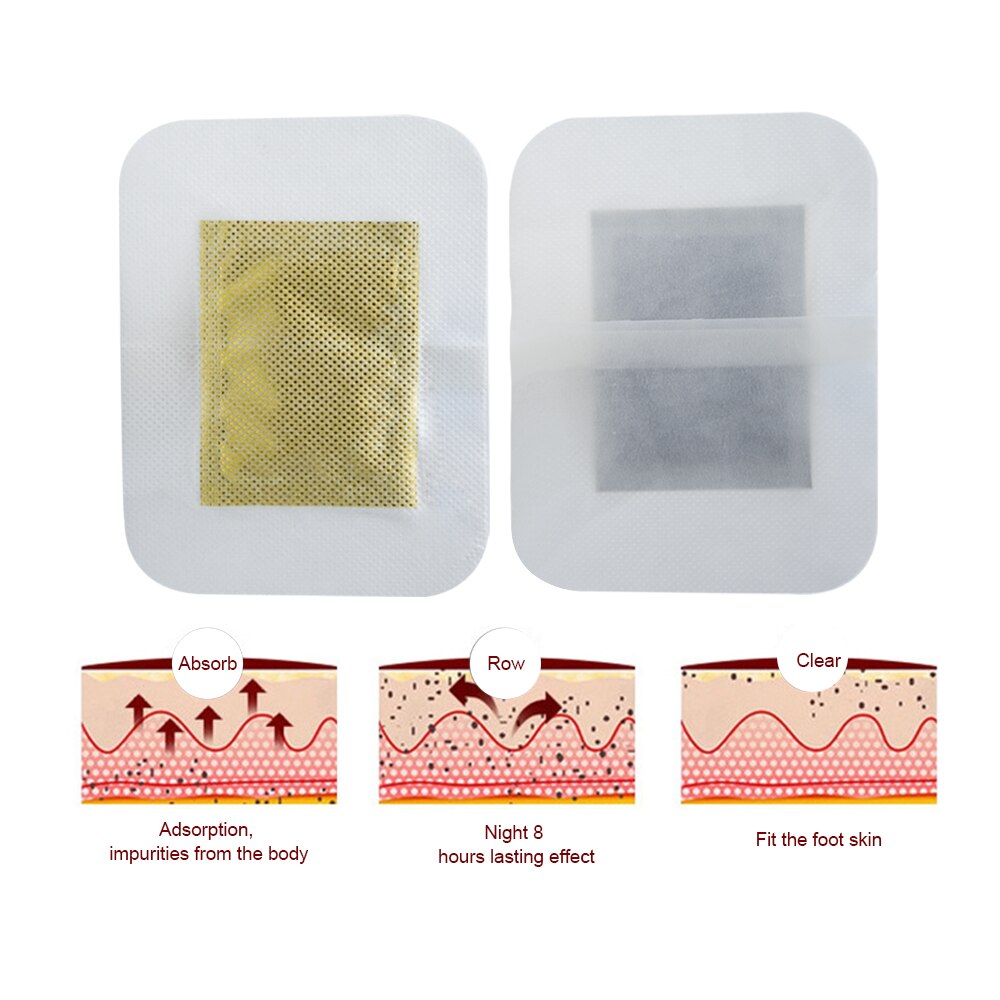 Ginger Detox Foot Patch Bamboo Vinegar Pads Improve Sleep Beauty Health Care Slimming Plaster K03001 12Pcs/Box Secondary image