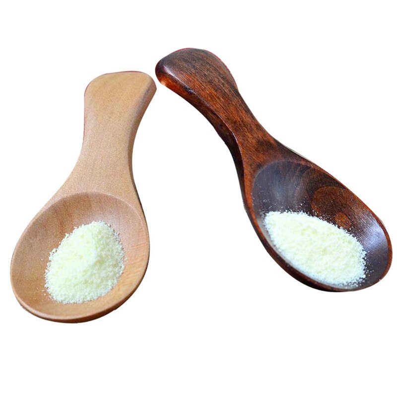 1Pcs Hot Selling Small Little Mini Natural Wooden Spoon Scoop Tea Honey Coffee Condiment Salt Sugar Spoon Secondary image