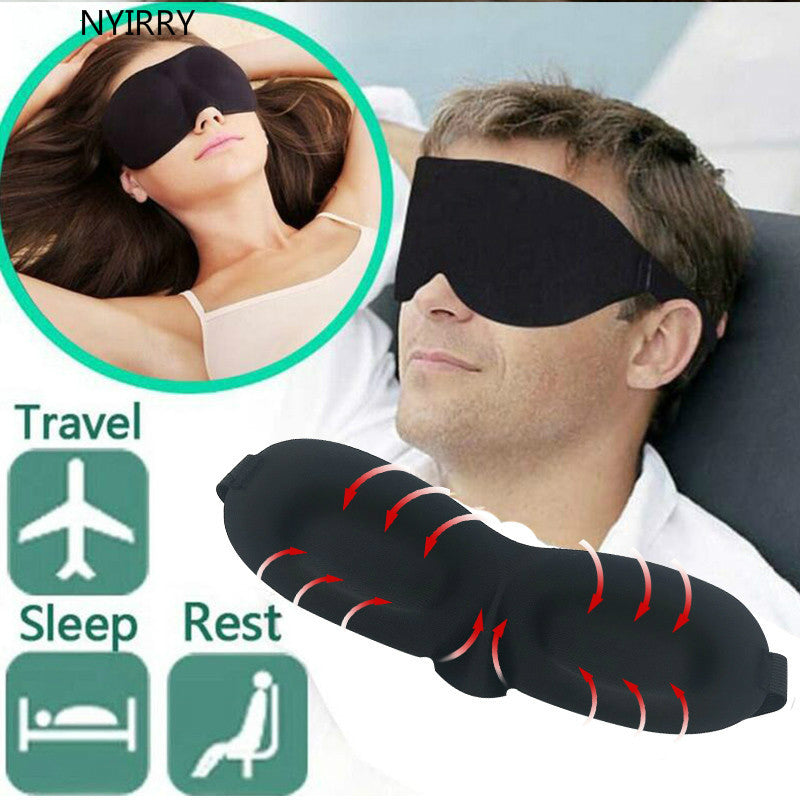 3D Sleeping eye mask Aid Eye Mask Cover Patch Paded Soft Sleeping Mask Blindfold Eye Relax Massager Beauty Tools