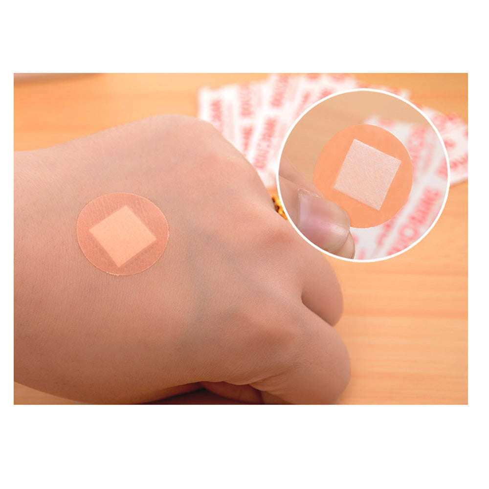 Round Band Aid Wound Plaster Sterile Hemostasis Stickers First Aid Waterproof Healing Wounds Adhesive Bandage 100Pcs/Lot Secondary image