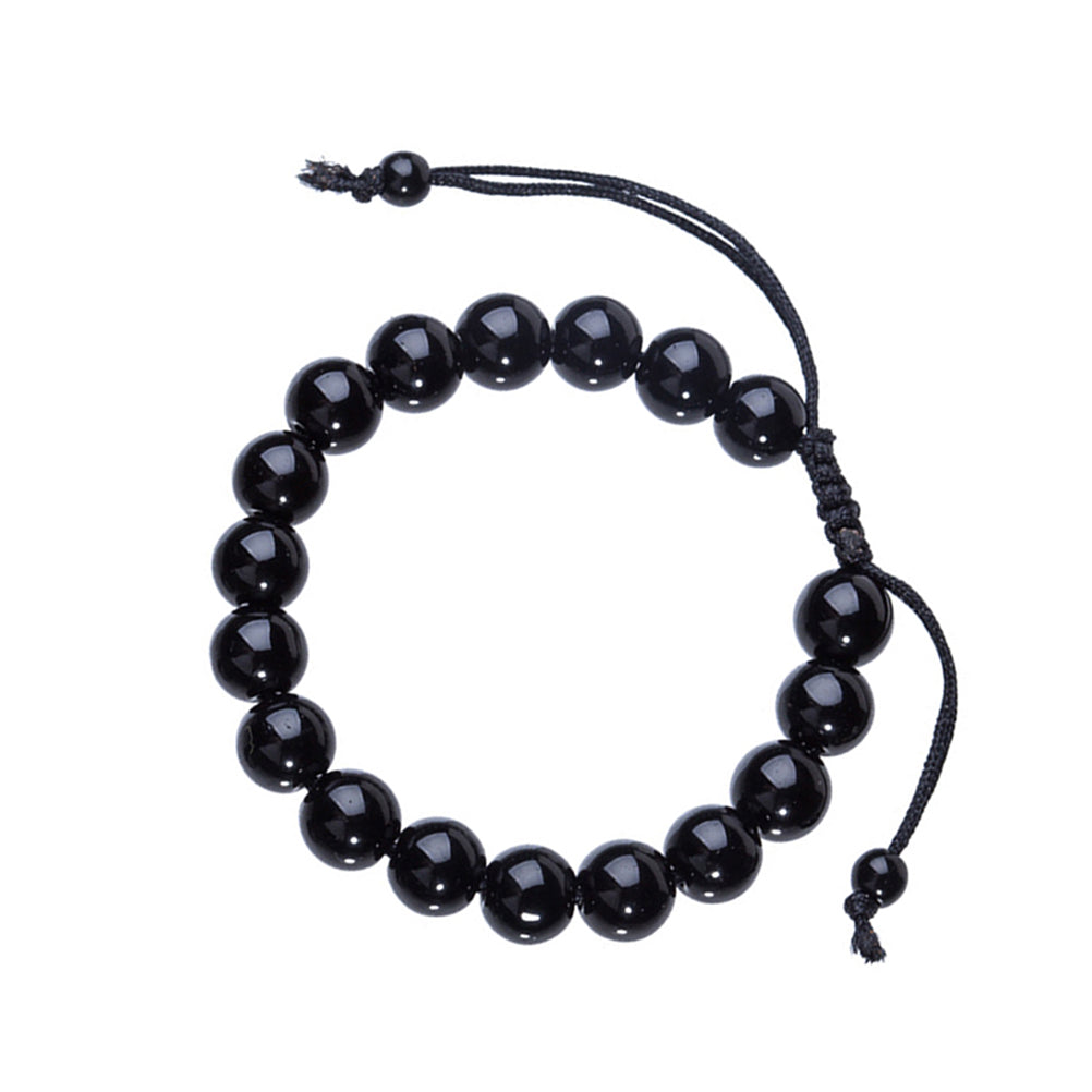 Natural Stone Black Obsidian Magnetic Therapy Bracelet Weight Loss Unisex Slimmy Health Care Bracelet Main image