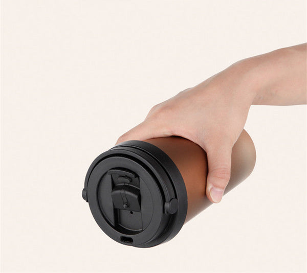 500ml Double Wall Stainless Steel Vacuum Flask Car Thermos Mugs With Handle Coffee Tea Travel Thermal Bottle Tumbler Thermocup