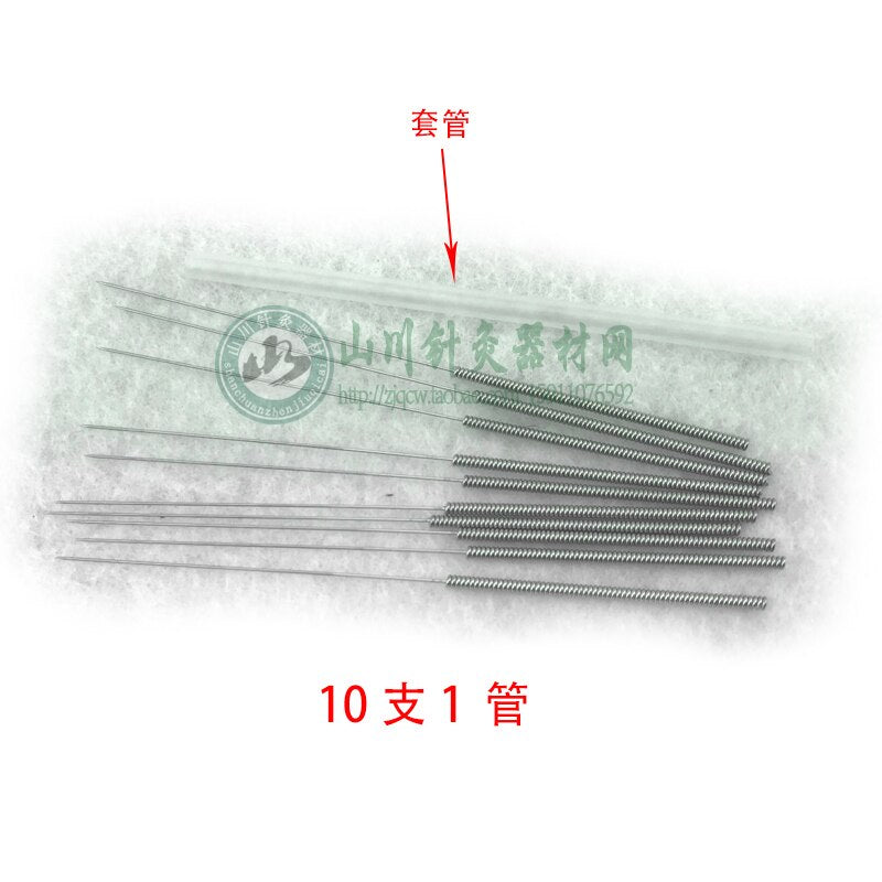 500pcs disposable acupuncture needle single use with tube acupunctue beauty massage needle 0.16/18/20/25/30mm