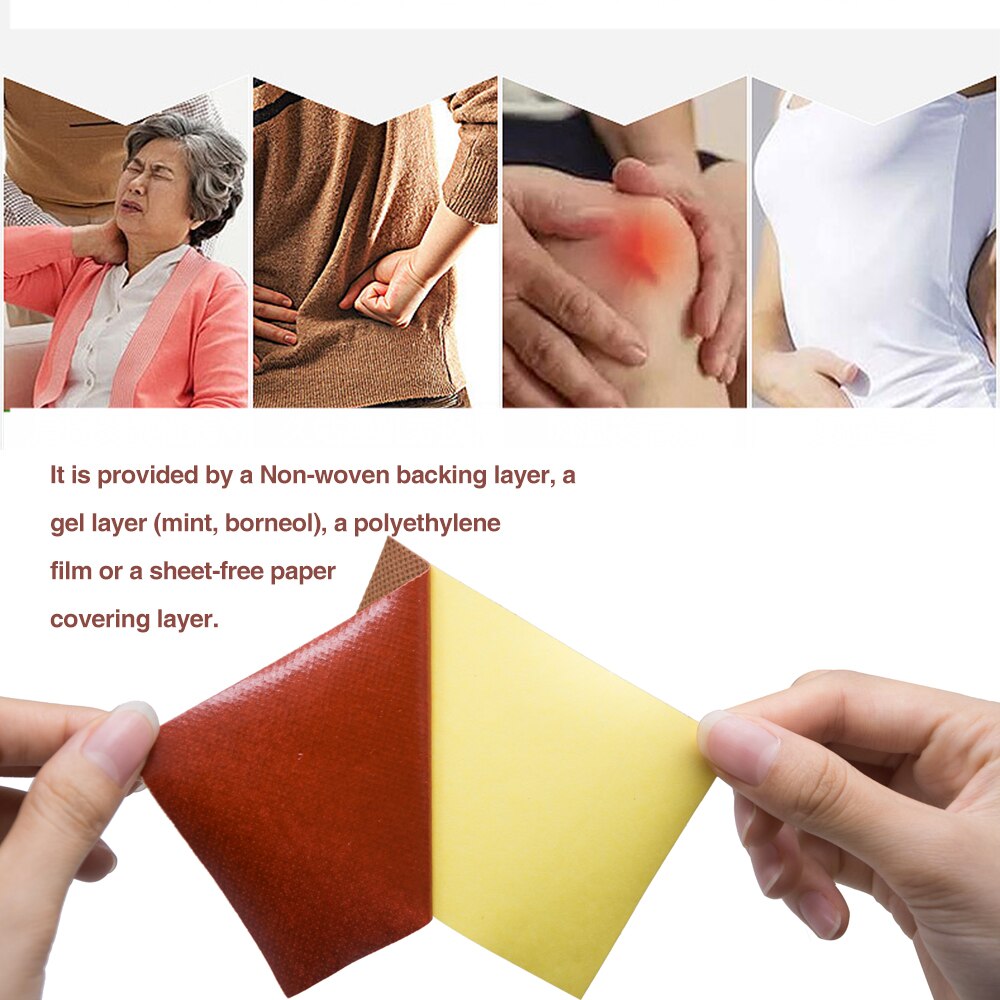 Medicated Plaster Shaolin Medicine Knee Pain Relief Adhesive Patch Joint Back Medicated Plaster Pain Relieving 32Pcs/4bags Main image