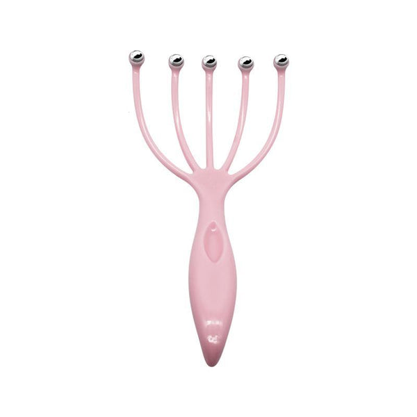 1Pc Five Finger Relax Massager Head Hair Held SPA Scalp Neck Stress Release Head Physician Steel Ball Massage Relaxation