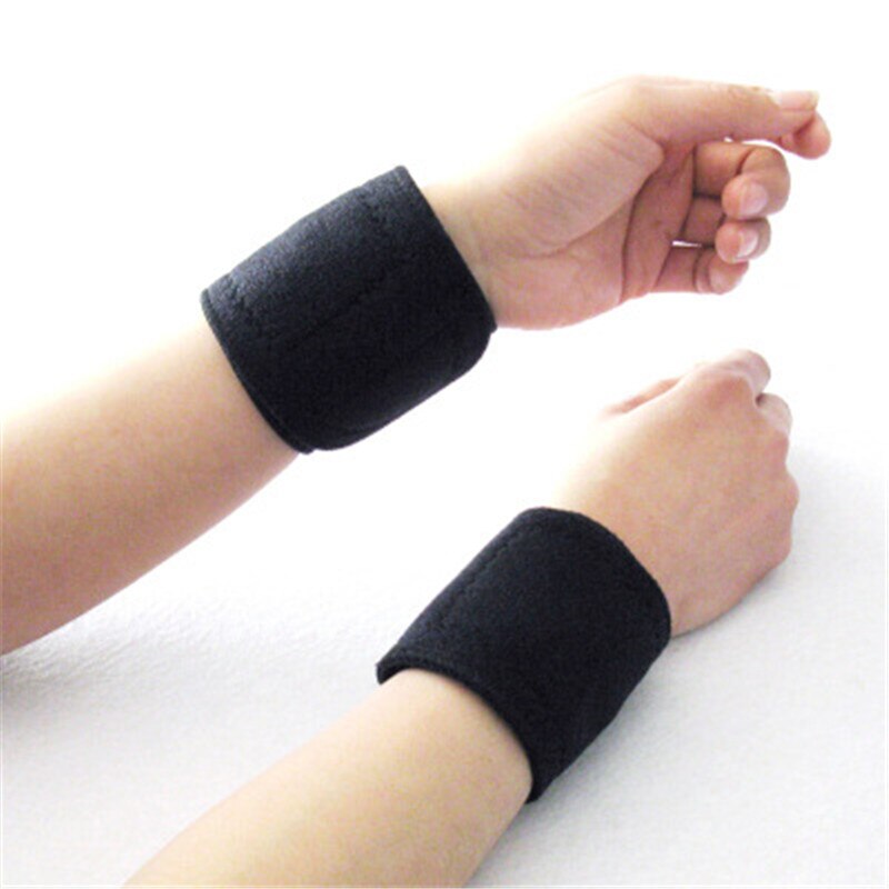 2 pcs/lot  Self-heating Tourmaline Wrist Far Infrared Ray Magnetic Therapy Brace Support Belt Tourmaline Massager Wrist Products Main image