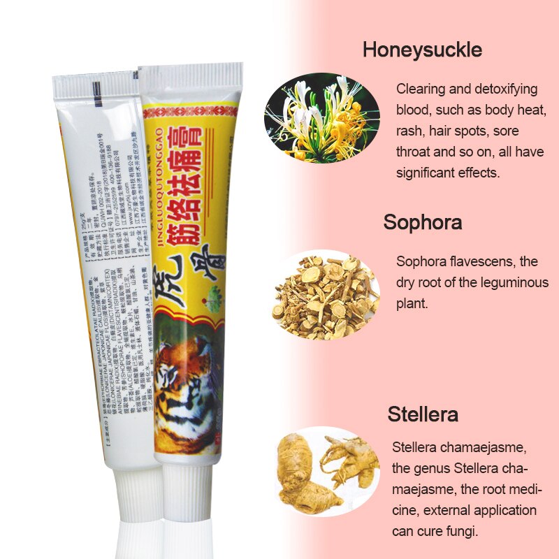 1 Pc Tiger Balm Ointment For Rheumatoid Arthritis Joint Back Pain Relief Chinese Medical Plaster Analgesic Cream P1070 Secondary image