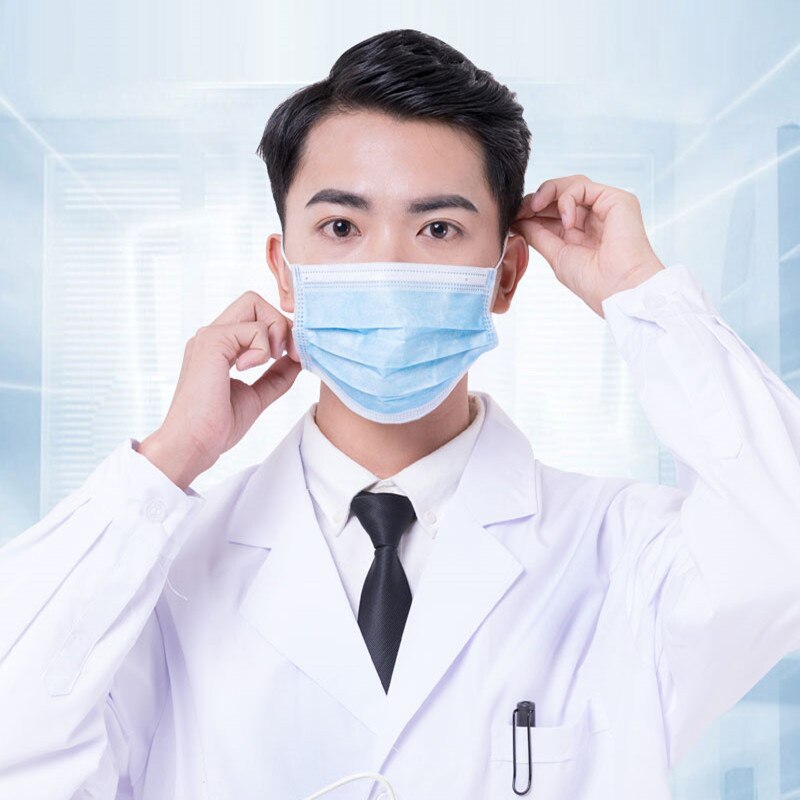 50pcs Anti-Dust Dustproof Disposable Earloop Face Mouth Masks Facial Protective Cover Masks Main image