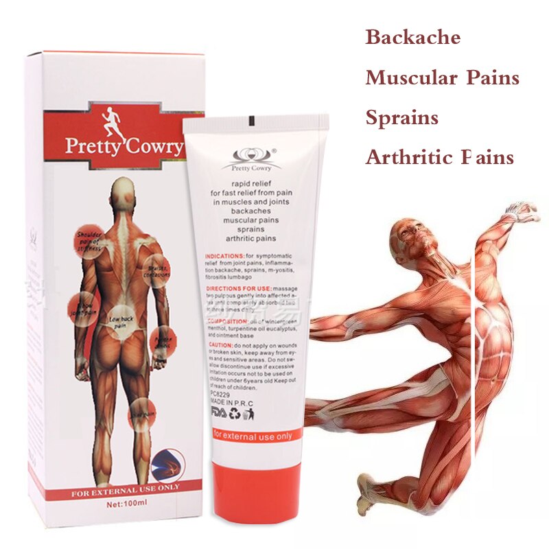 New Massage Cream Relief Pain In Muscles And Joints Essential Oils Muscle Pain Ointment Essential Oils Muscle Pain Injured 3pcs Main image