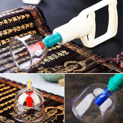 Vacuum Cupping Device Suction Cups Medical Sucker Magnetic Treatment Apparatus Banks Body Massage Cans 12/24pcs/set