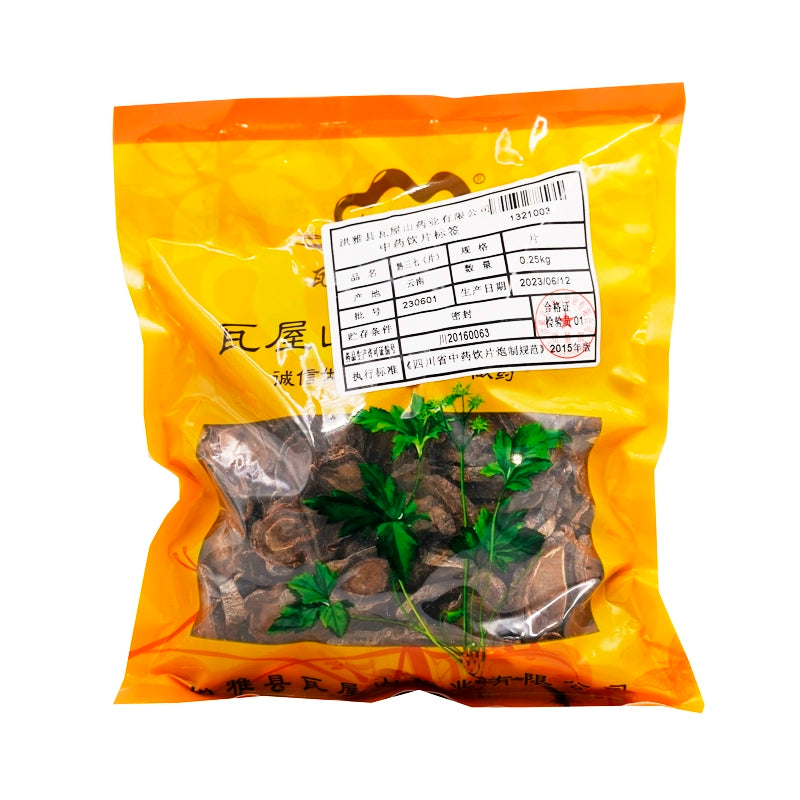 Wawashan Pharmaceuticals Chinese Medicine Drinks Cooked Panax ginseng Tablets Chinese Herbal Medicine Shop瓦屋山药业中药饮片 熟三七 片 中药材抓配 中药材店铺大全 Main image