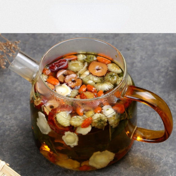 HelloYoungTea 120g Ginseng & Herbal Tea Blend with Red Dates, Hawthorn, Wolfberry