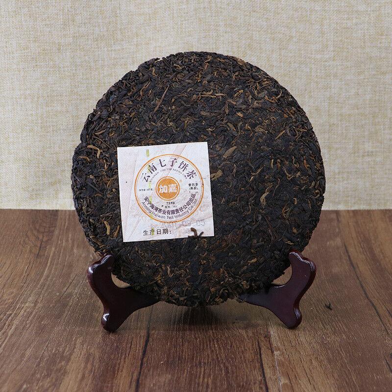 HelloYoungTea Lao Tong Zhi JIA JIA 7598 Anning Haiwan Yunnan Pu-erh Tea Cake 2007 357g Ripe
