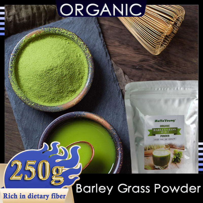 HelloYoung HelloYoung Imported Unsweetened Premium Organic Barley Grass 100% Natural Pure Barley Grass Low Sugar Body Detoxification