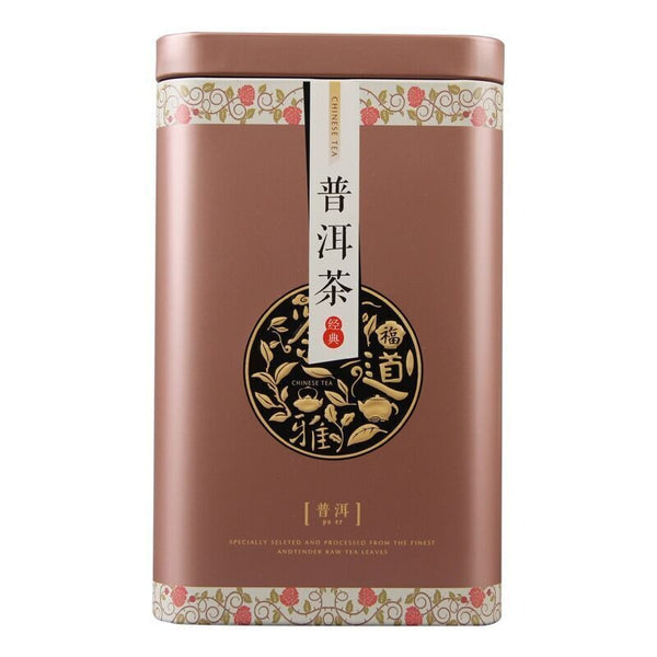 China 100g Black Puer Tea Ripe Pu-erh Red Tea Yunan Canned Green Food Beauty Tea