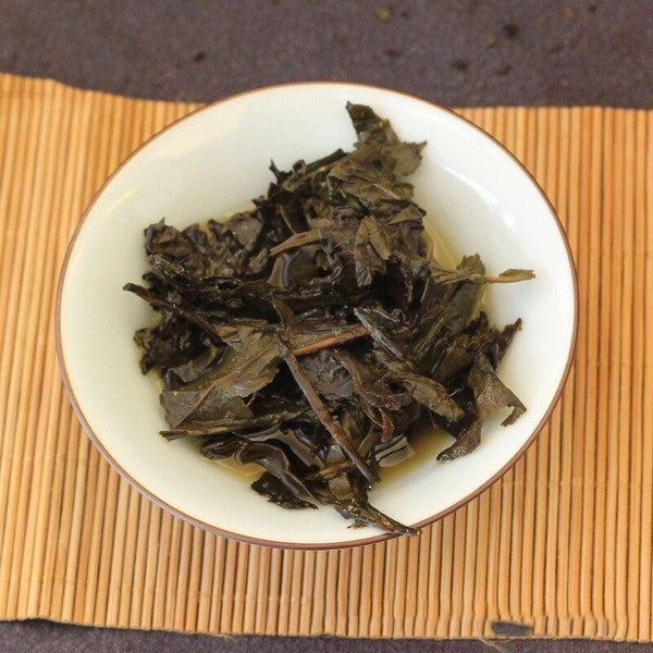 HelloYoungTea 2015 Aanhua Fu Cha Aged Dark Tea, Pressed Dark Tea with Golden Flower, 950g