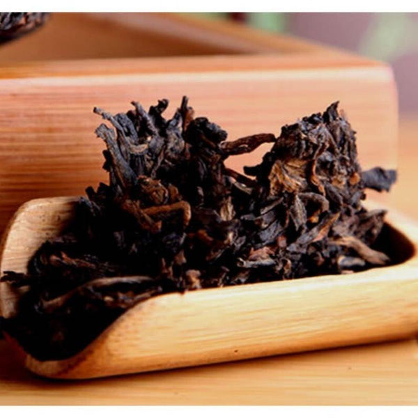 HelloYoungTea Yunnan Ban Zhang Aged Tree Collection Pu erh Ripe Cake 357g
