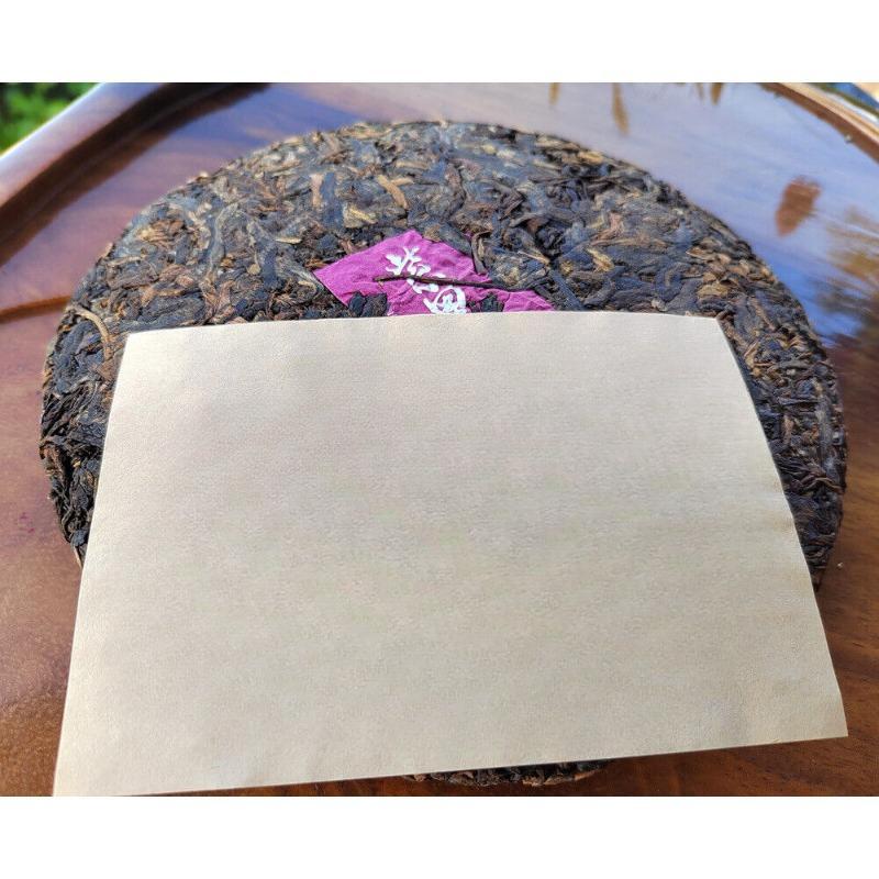 357g Lao Man'e Ancient Tea Menghai Seven Cakes Ripe Brown Mountain Ripe Tea Cake