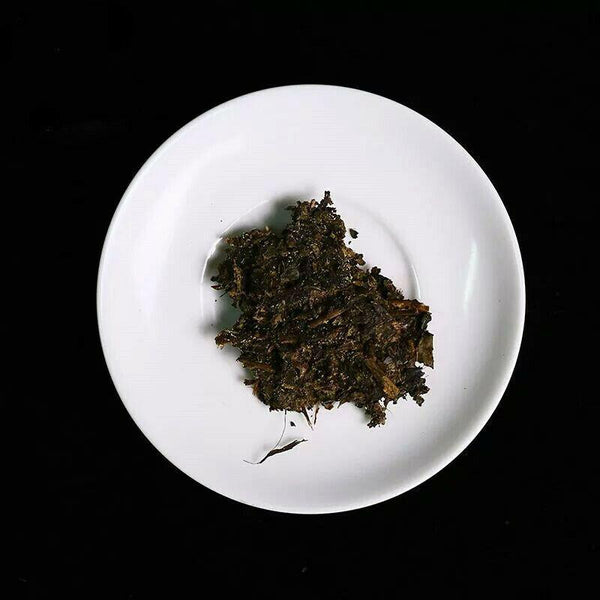 HelloYoungTea Organic Baishaxi Dark Tea Fu Zhuan Brick Tea China Anhua Black Tea Fu Cha 300g