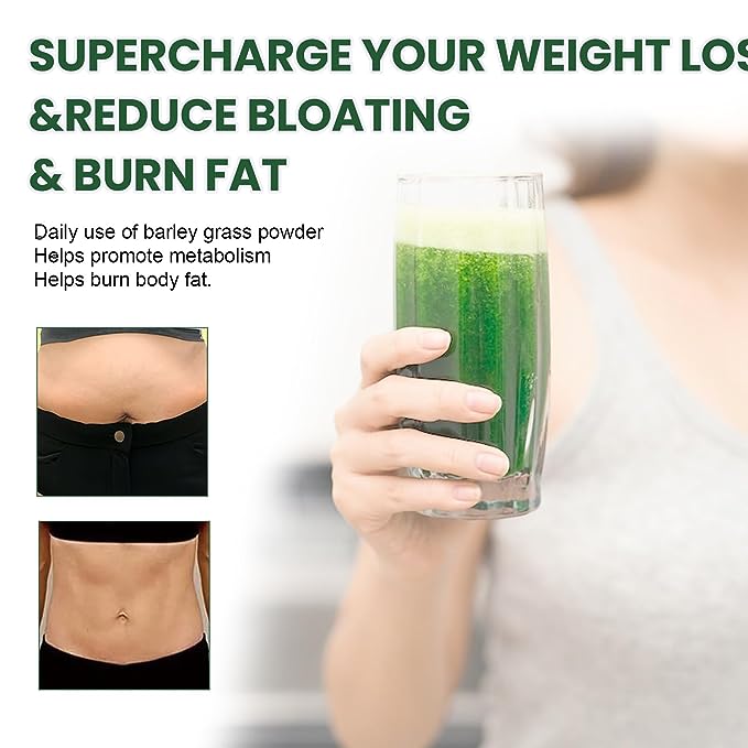 HelloYoung HelloYoung Imported Unsweetened Premium Organic Barley Grass 100% Natural Superfood, Vegan, Gluten Free, Non-GMO, Kosher Secondary image