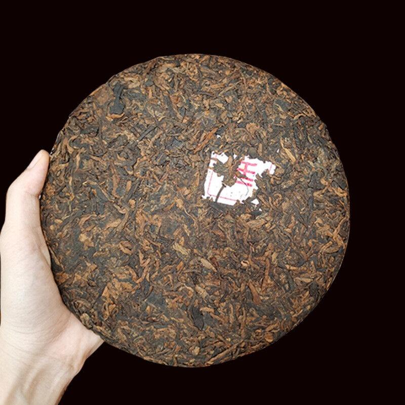 HelloYoungTea 357g Yunnan Pu'er Ripe Tea Menghai Banzhang Palace Pu'er Tea Puer Tea Cake