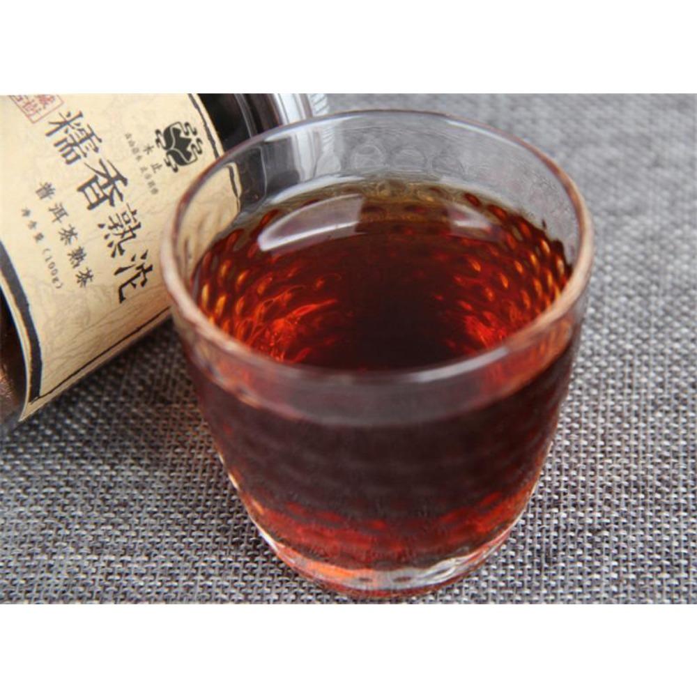 HelloYoungTea Glutinous Rice Pu-erh Tea Yunnan Small Canned Puer Tuo Cha Cooked
