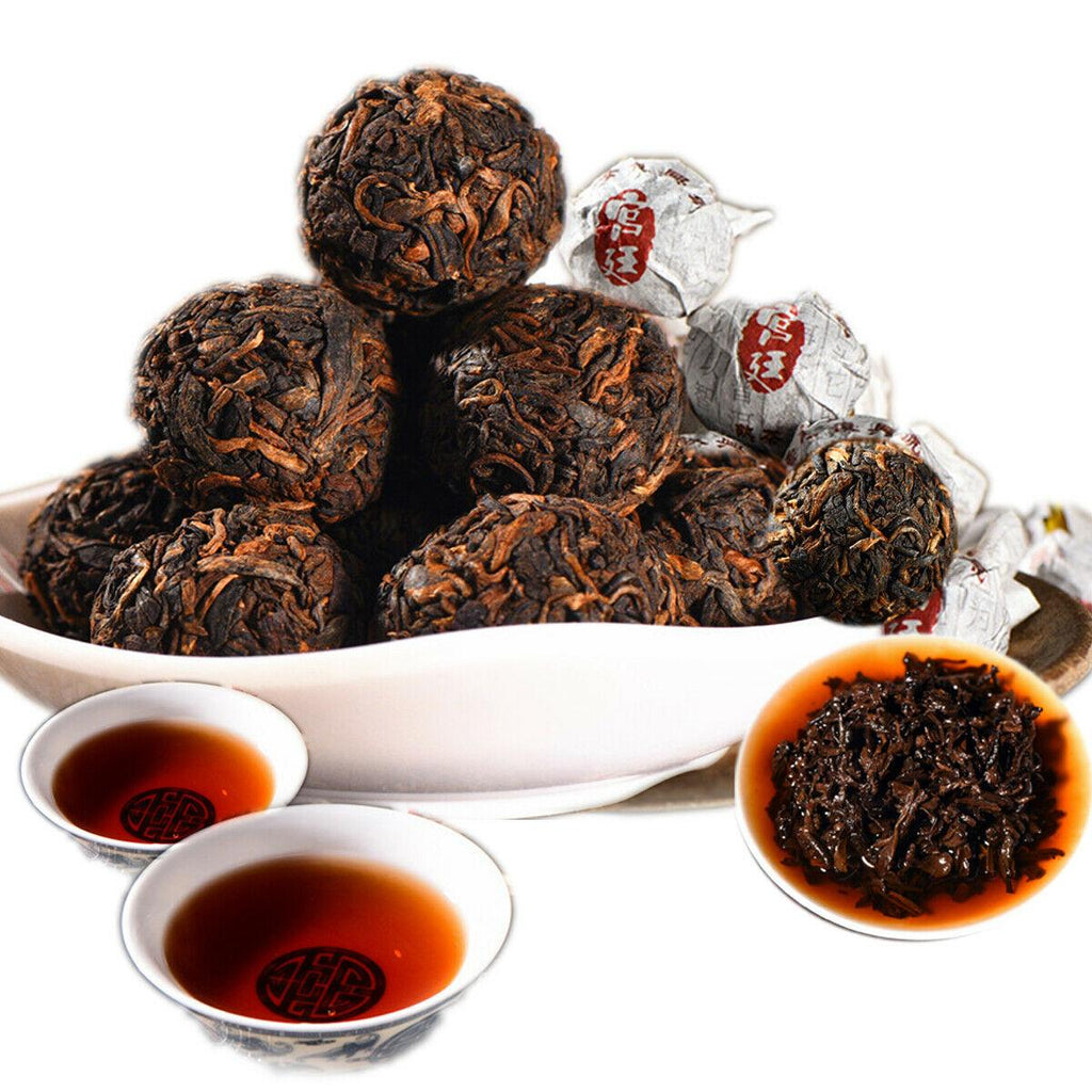 HelloYoungTea Puerh Black Tea Premium Puer Cooked Tea Tuo Cha Dragon Ball Mini Oyster Yunnan