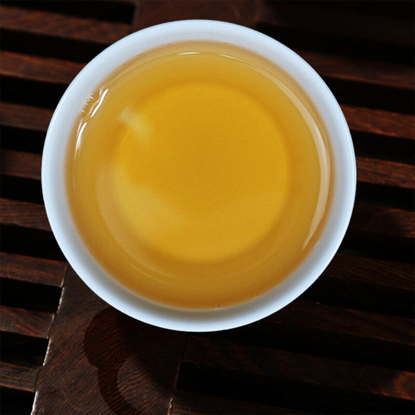 HelloYoungTea Yunnan Puer Tea 357g Golden Silk Organic Natural Pu-erh  Yunnan Pu-erh 357g Cake Organic Golden Silk Tea  Organic Puer Tea 357g Yunnan Gold Tips Cake