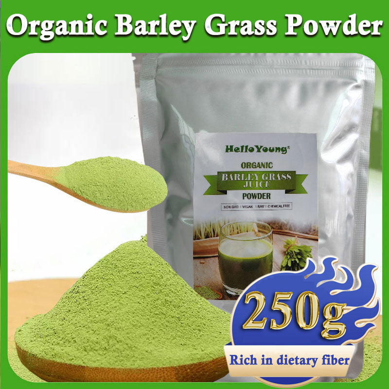 HelloYoung Barley grass powder original barley grass powder willy ong Non-GMO Gluten-Free Soy-Free Vegan & Paleo Daily Greens Booster Main image