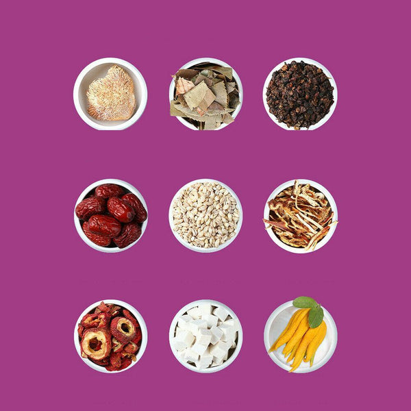 HelloYoungTea Tongrentang Hericium Erinaceus Seabuckthorn and Clove Tea Stomach Nourishing Tea Health Tea