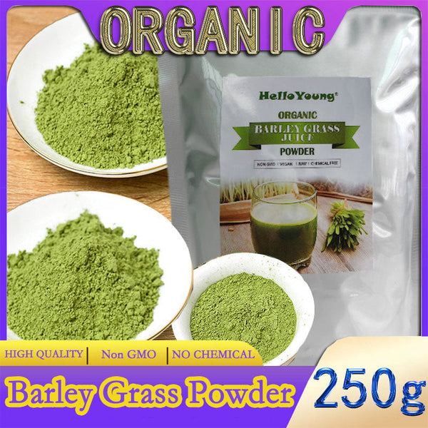 HelloYoung barley powder pure organic Organic Barley Grass Powder original 250g barley grass official store Nutritionally Complete