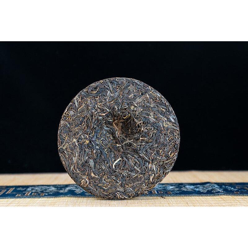 HelloYoungTea 357g Yunnan Yiwu Wild Release Ancient Tree Tea Cake Aged Pu-erh Raw Tea